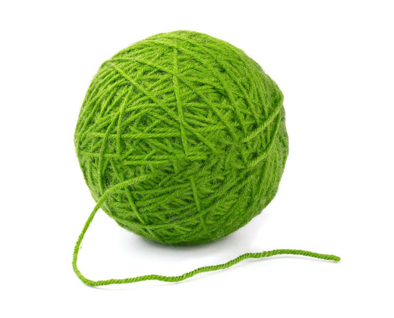 a ball of yarn for good luck