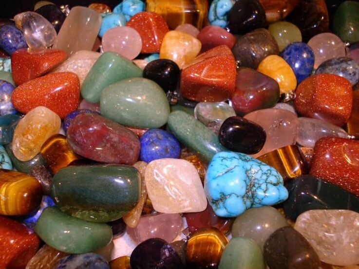 colored stones as good luck talismans