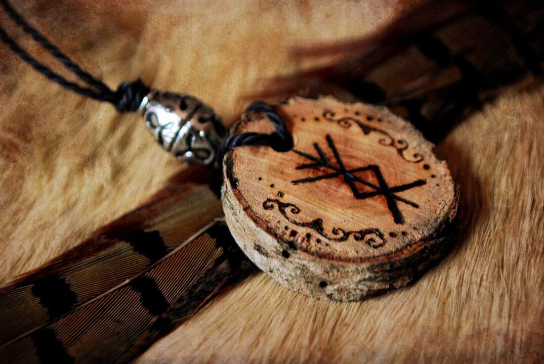 amulet with a rune for good luck photo 2