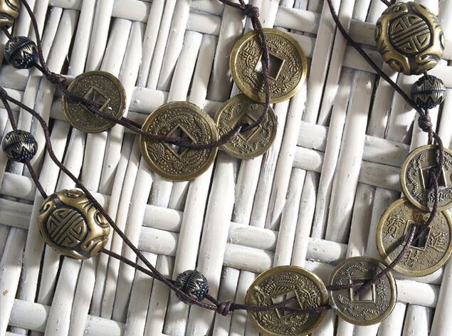 Chinese coins as money charm